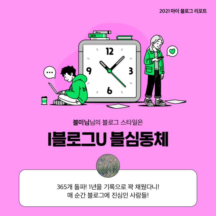 [2021 마이 블로그 리포트] 블로그 빅데이터로 알아보는 '2021 내 블로그 스타일'