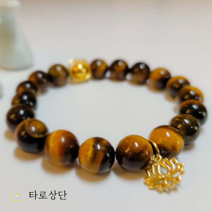  [자체제작] 호안석 연꽃 재물운 팔찌