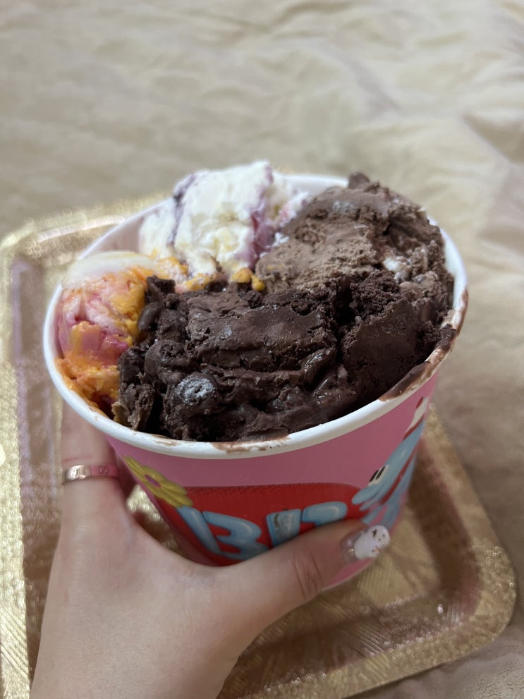  해피오더로 베스킨라빈스 배달시켜봄 + 이달의 맛 고디바 후기