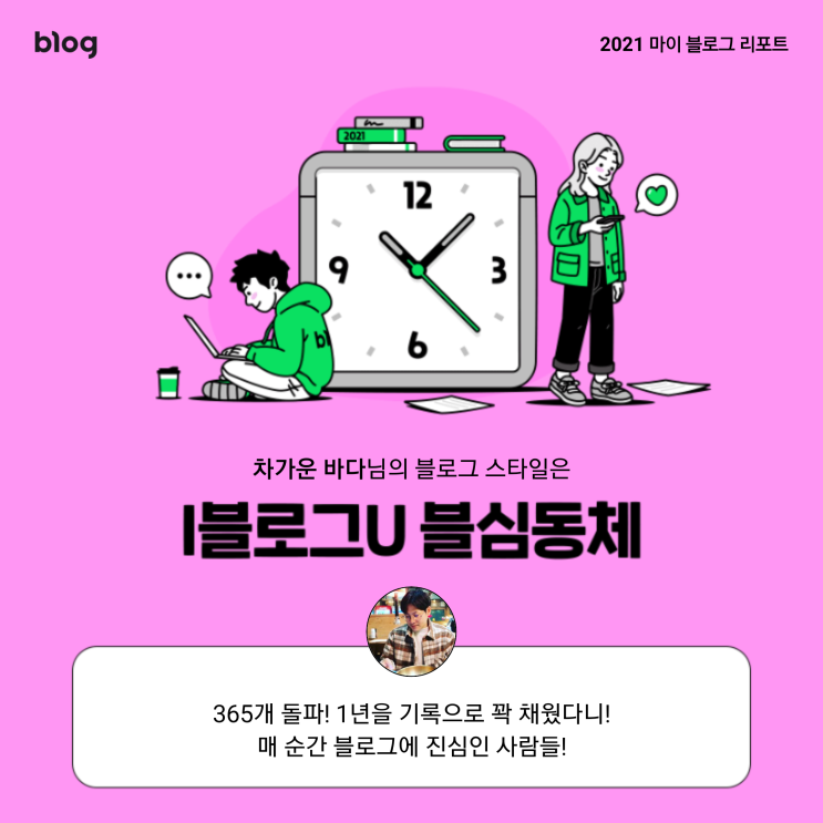  [2021 마이 블로그 리포트] 블로그 빅데이터로 알아보는 '2021 내 블로그 스타일'