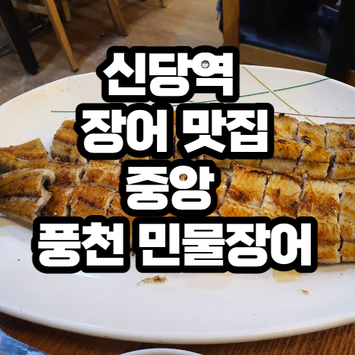  신당역 장어맛집 중앙풍천민물장어