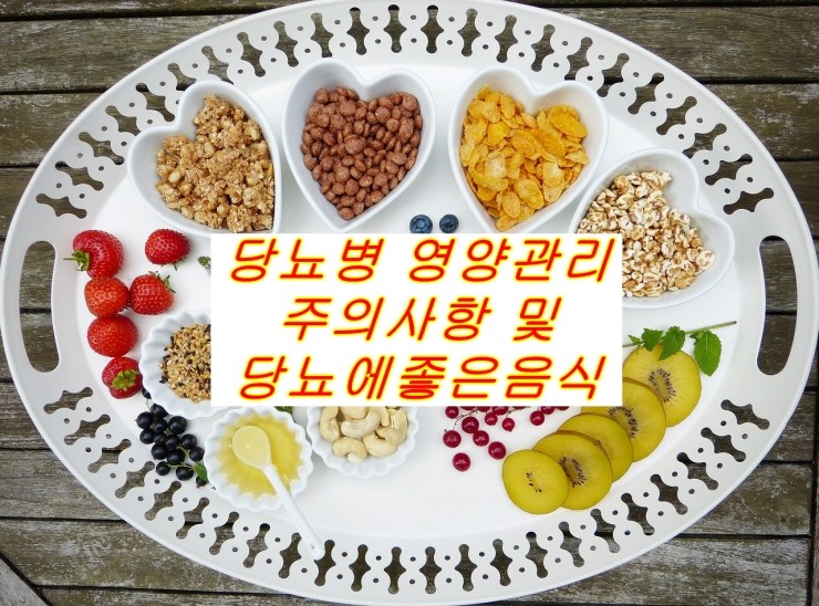  당뇨병 영양관리 주의사항 및 당뇨에 좋은음식