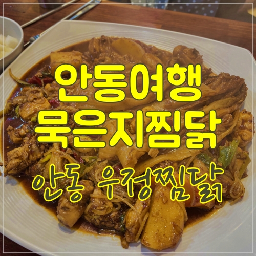  묵은지 찜닭이 맛있는 안동 우정찜닭
