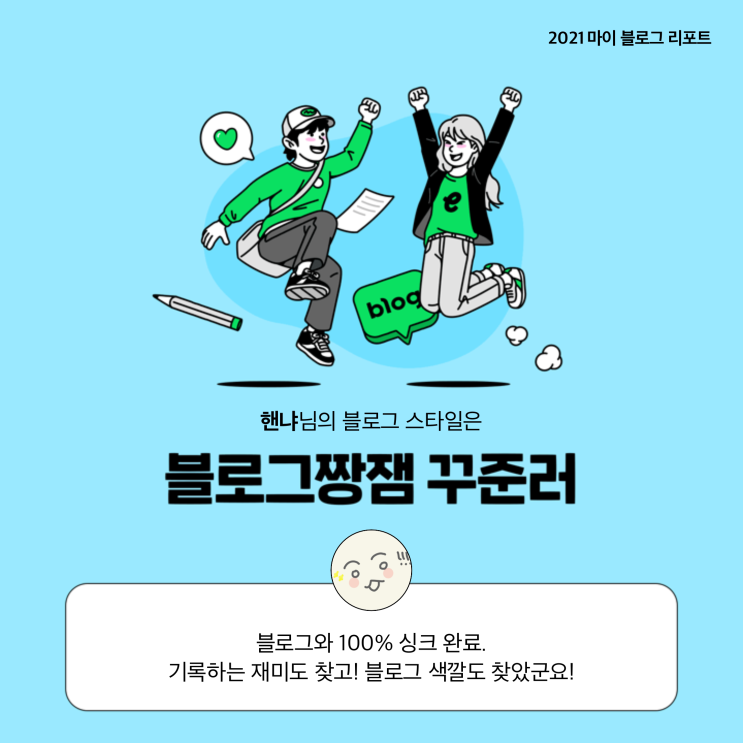  [2021 마이 블로그 리포트] 블로그 빅데이터로 알아보는 '2021 내 블로그 스타일'