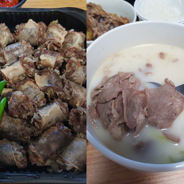  인천송도: 국밥에 소주한잔! 뽀얀 국물에 푸짐한순대국!_권사부순대국