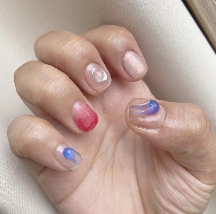  내가 했던 짧은손톱 셀프네일