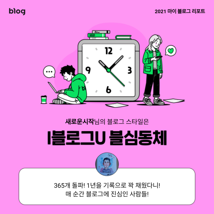  [2021 마이 블로그 리포트] 블로그 빅데이터로 알아보는 '2021 내 블로그 스타일'