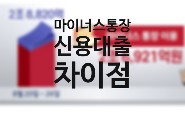 신용대출 vs 마이너스 통장 뜻 비교 차이 발급대상 한도 금리 (서류 준비물과 장점 단점) 신용대출 vs 마이너스 통장 뜻 비교 차이 발급대상 한도 금리 (서류 준비물과 장점 단점)