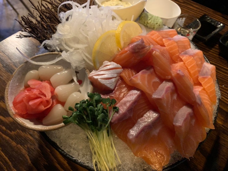  부산 서면 이자카야 술집, 연어 & 나베 전문점 미야 :)