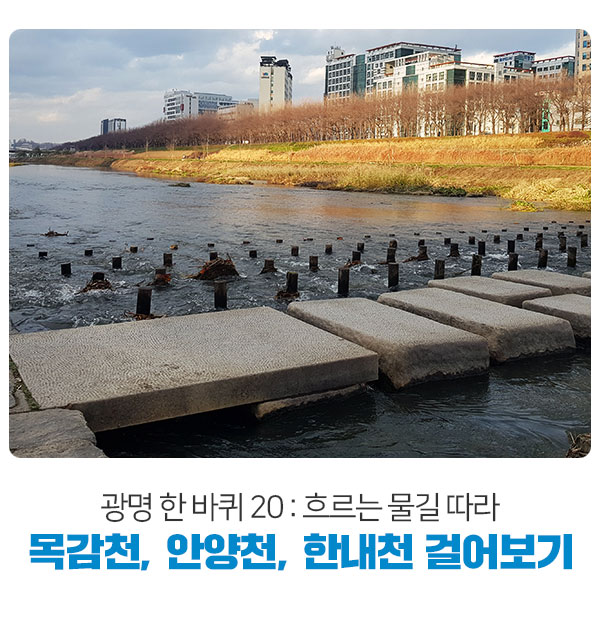 광명 한 바퀴 20 : 흐르는 물길 따라 <b>목감천</b>, 안양천, 한내천... 