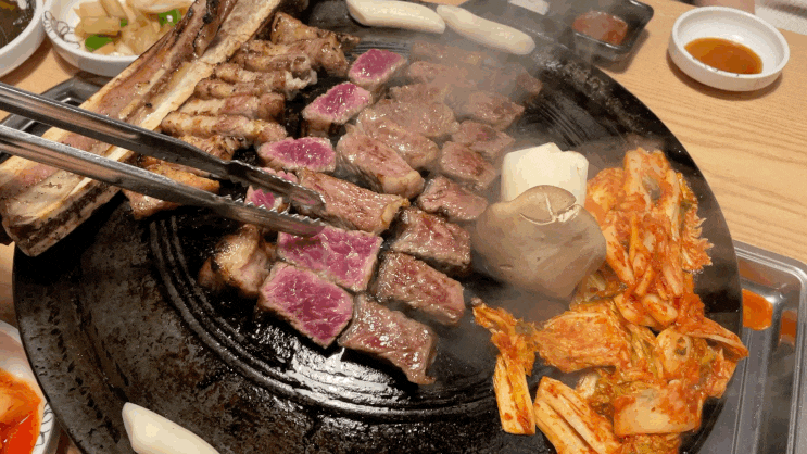  [목동 맛집] 목동 우대갈비 | 염창역, 등촌역 고기집 / 우대갈비 & 삼겹살 / 초벌구이 갈비, 철판 삼겹살, 볶음밥, 물냉면 끝없는 후식 / 갈빗대 쫀득거리는 고기 맛있어️