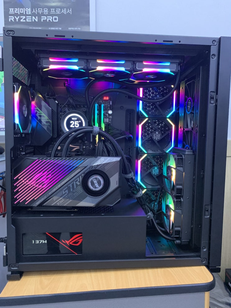  목포 조립컴퓨터 리안리 PC-O11 에서 커세어 7000D 케이스 교체짭수가 2개? (남악 의뢰)