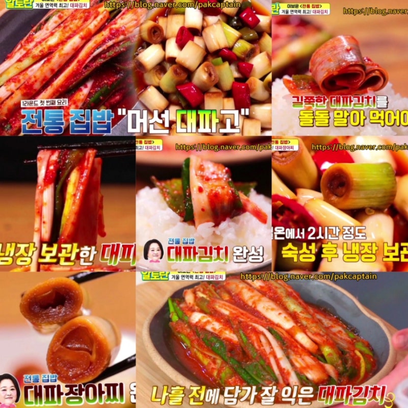 알토란 대파김치 담그는법 이보은 대파장아찌 만드는법