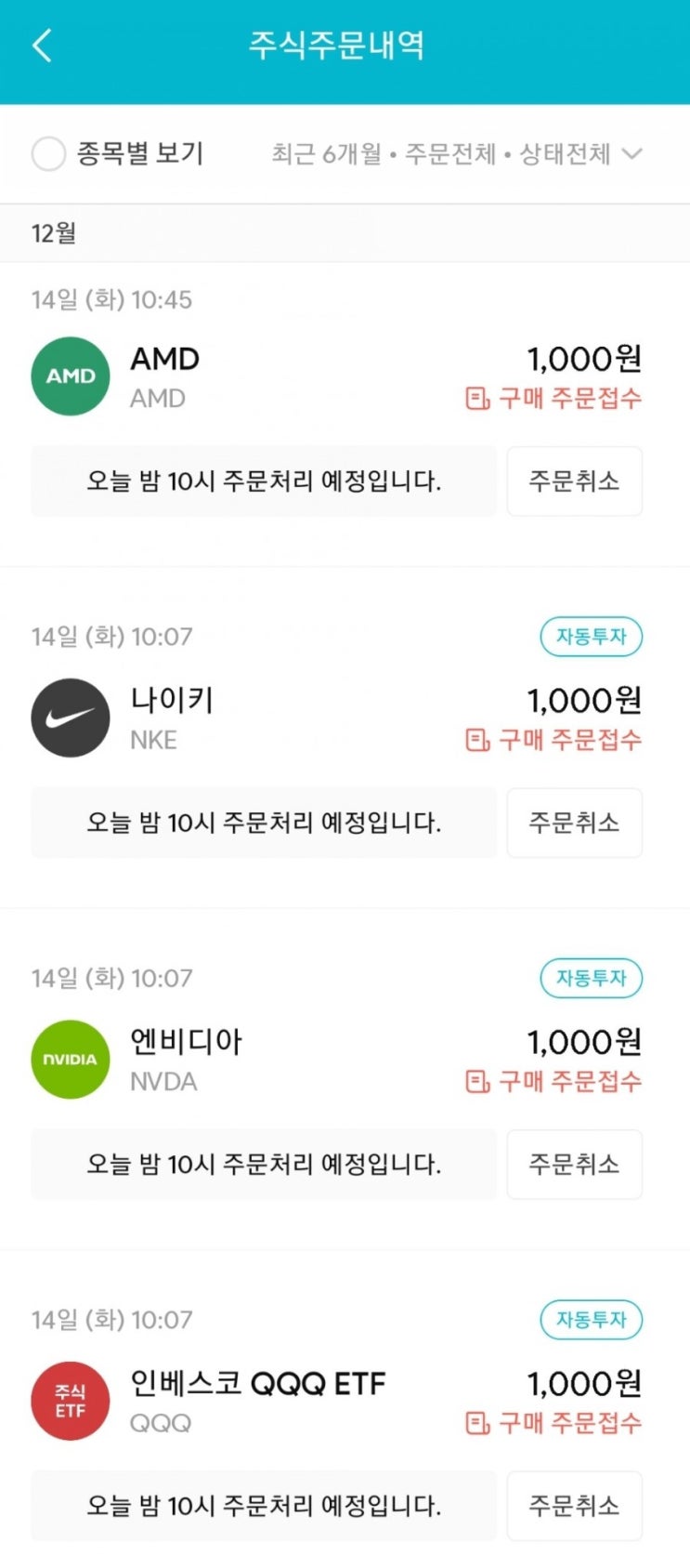  매일 주식 저축 113일차 - 12.14 (나이키, AMD, 엔비디아, QQQ+리얼티인컴 인수합병 이슈)