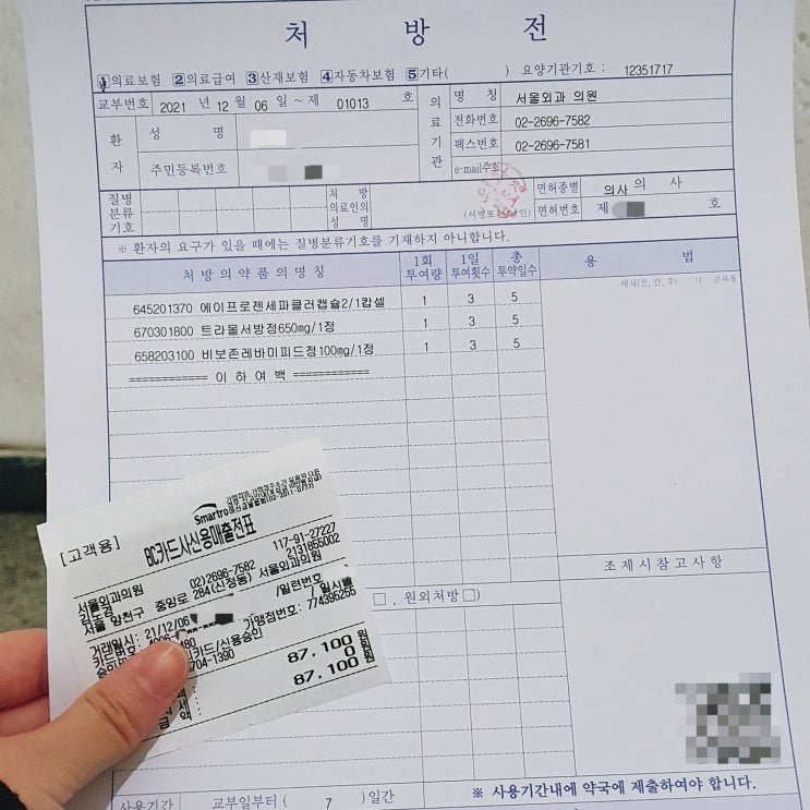  피지낭종 수술 후기 및 10일간의 회복기 (+보험서류)