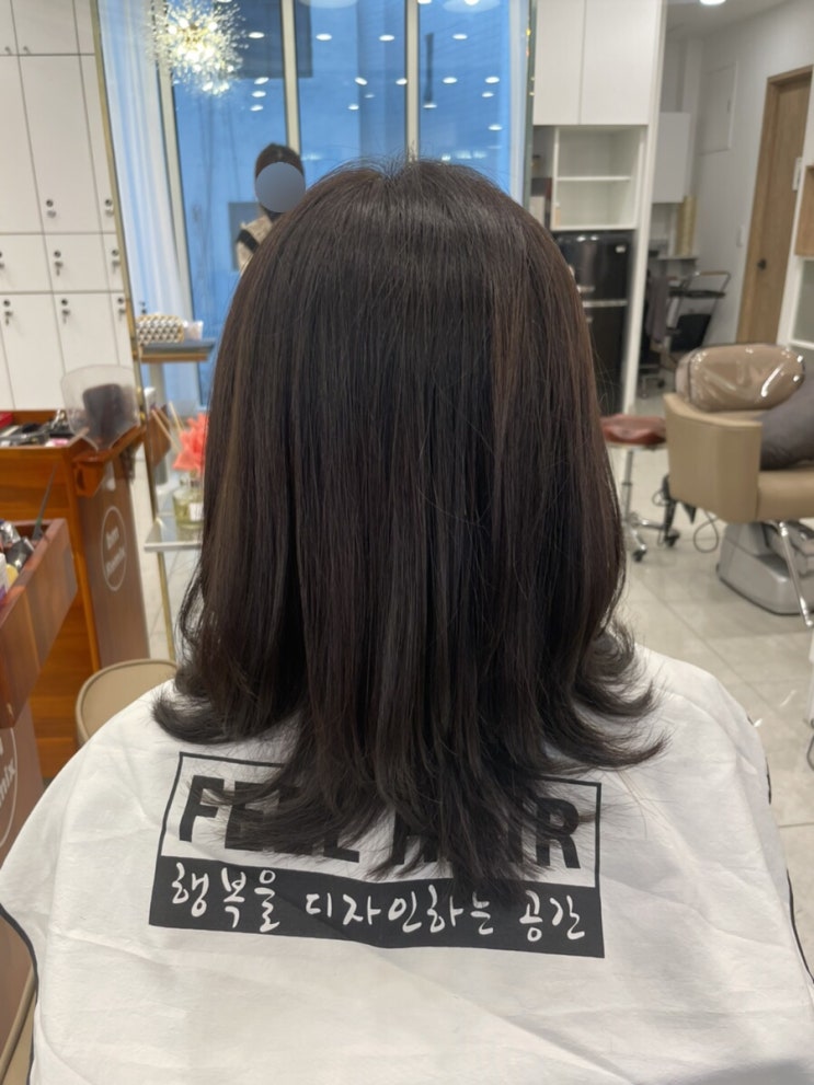  의정부역 미용실) 필헤어 의정부점에서 스페셜염색+레이어드컷 하고 왔어요