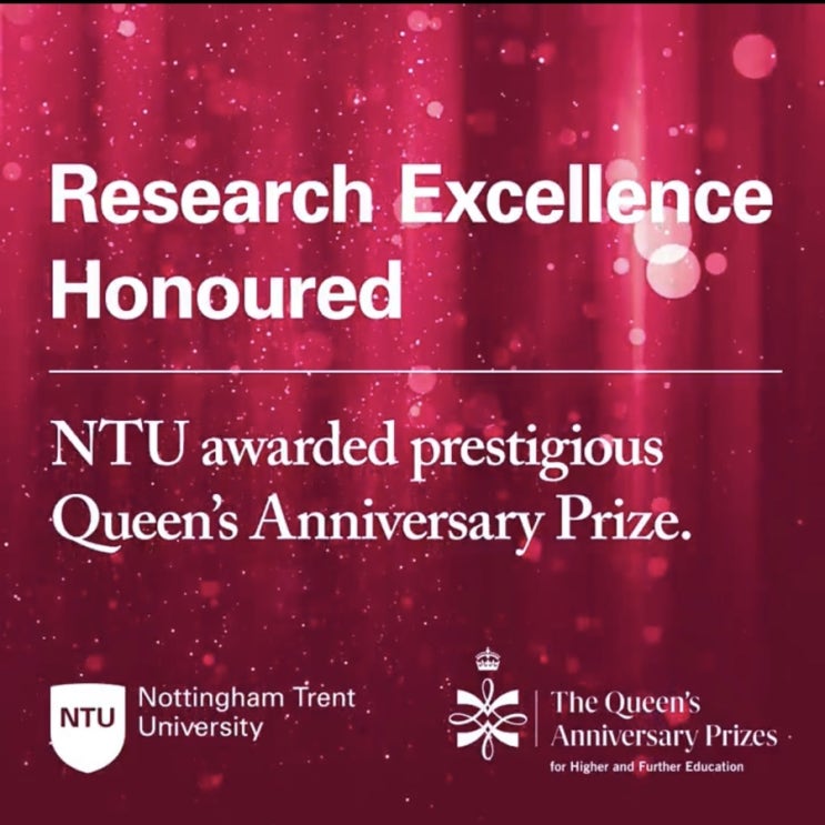 퀸즈 어워드 수상을 축하합니다!! Nottingham Trent University