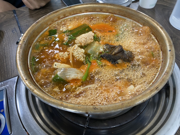  평택 모곡동 바다 양푼이동태탕에서 점심 해장!