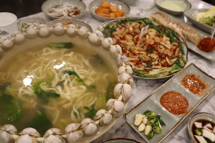 광안리 맛집 추천 칼국수담 해물칼국수 해물파전에 보쌈까지 신상맛집