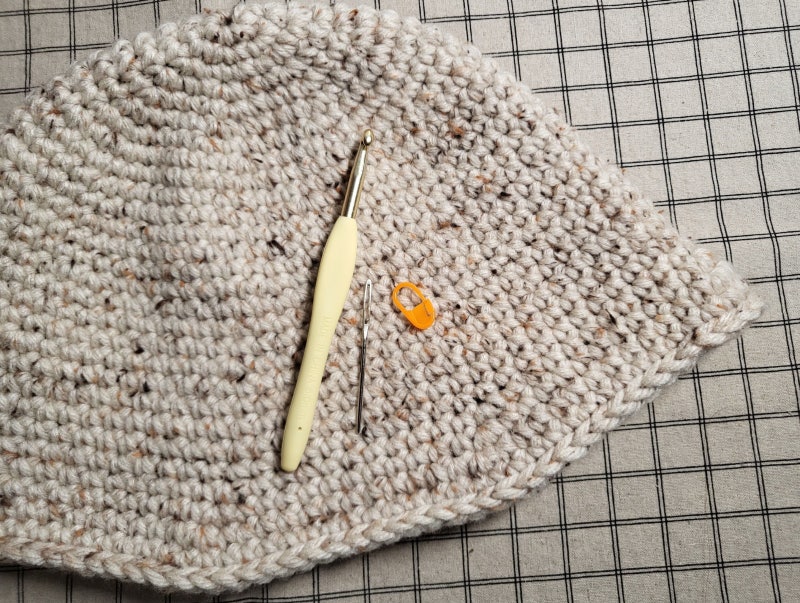 다이소 뜨개질 실로 모자 만들기 :) / 버킷햇 / 포인트 아크릴 뜨개질 & 면뜨개질사