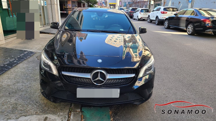  인천 벤츠 CLA200D 후방카메라 장착