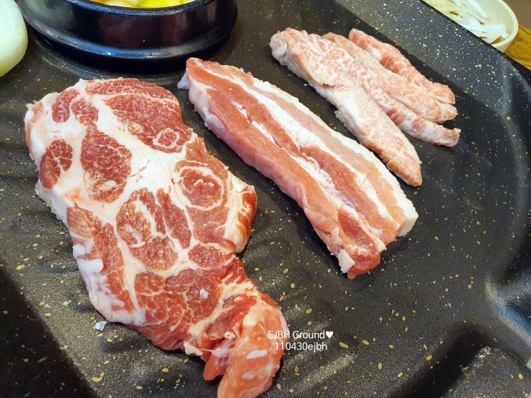  가디 맛집 명가네 삼겹살에서 돼지한마리 먹었어요