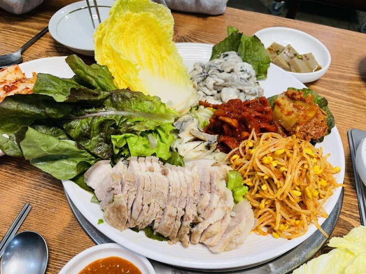  진주 혁신도시 맛집 : 나만 알고 싶은 단골집 삼천포해물(굴보쌈, 해물칼국수) 찐 맛집!