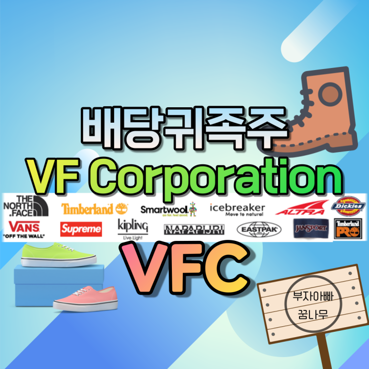 [배당귀족주] VF 코퍼레이션(VF Corporation) - 기업정보, 주가정보, 재무정보, 배당금, 배당률, 투자정보