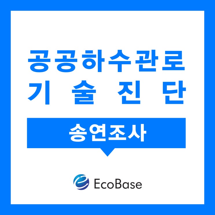  공공하수관로기술진단 - 송연조사/연막조사(3)