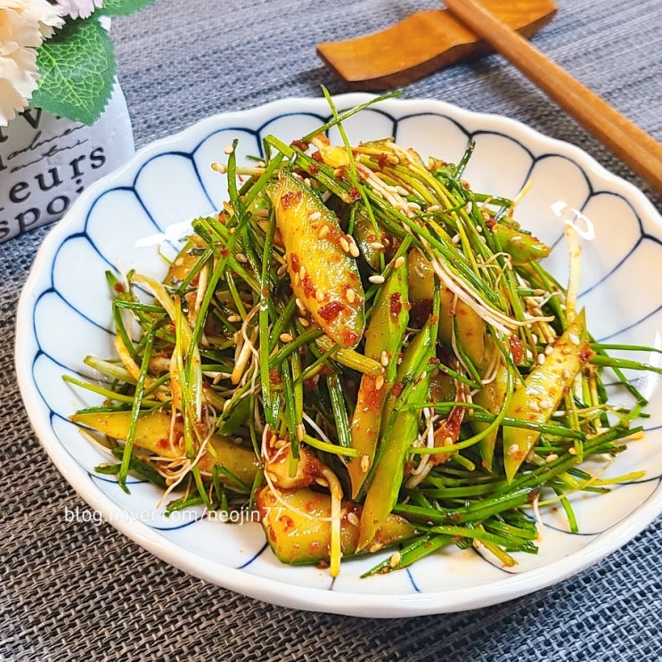 달래오이무침 간단 달래손질법 아삭 상큼 입맛 돋우는 달래무침 반찬