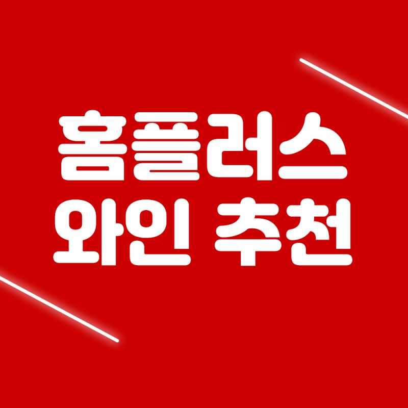 홈플러스 와인 추천 연말엔 역시 와인이지