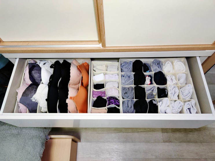 접이식 속옷정리함 패브릭 속옷보관함 정리왕이 되어보자 접이식 속옷정리함 패브릭 속옷보관함 정리왕이 되어보자