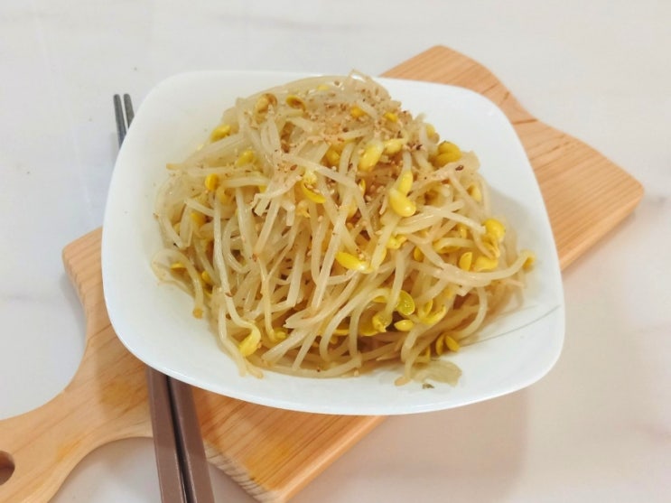  돌아기 콩나물무침 아삭아삭 식감 좋은 아이반찬