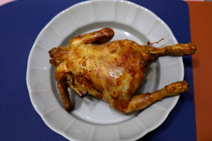  오븐형 에어프라이어로 옛날 통닭구이 만들기