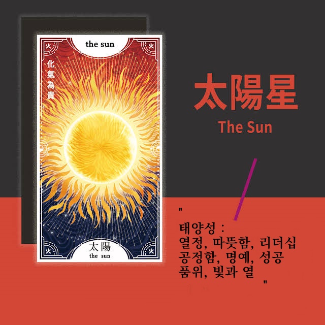 [자미두수] 태양성의 특징 쉽게 알아보기