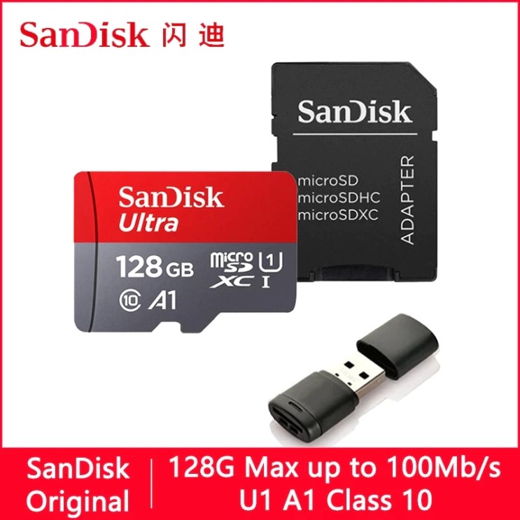 샌디스크 Ultra Micro SD 128GB 32GB 64GB 256GB 16G 400GB Micro SD/TF 플래시 카드 메모리 카드 - 최저가 알리 직구