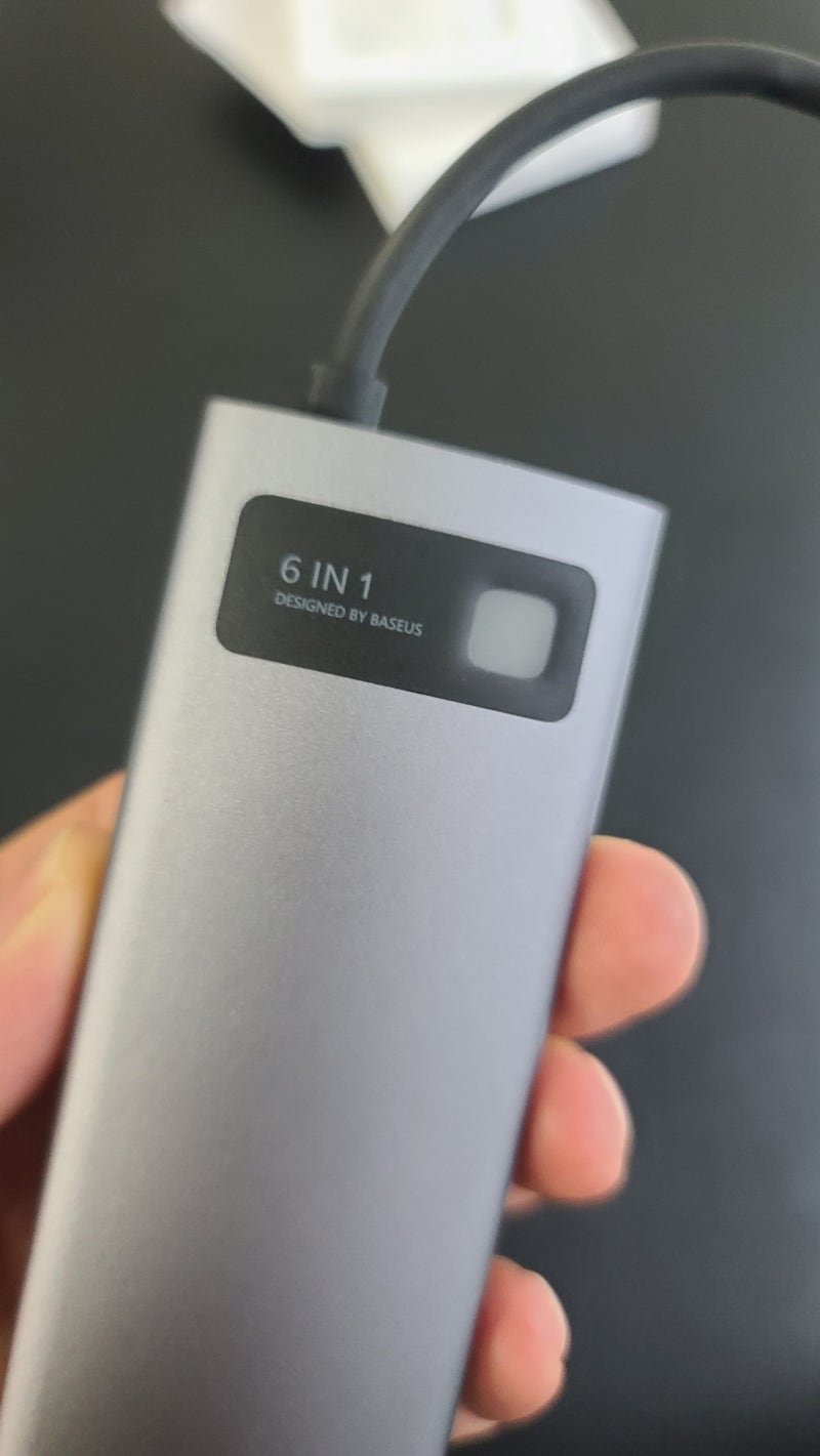 베이스어스 USB Type-C 멀티 허브 도킹스테이션 6 in 1 사용해 보니.. : 네이버 블로그