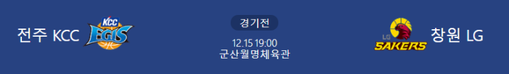  [KBL 프리뷰] 211215_전주KCC vs 창원LG