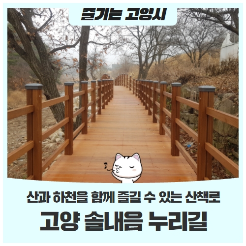 산과 하천을 함께 즐길 수 있는 산책로고양 솔내음 누리길 산과 하천을 함께 즐길 수 있는 산책로고양 솔내음 누리길