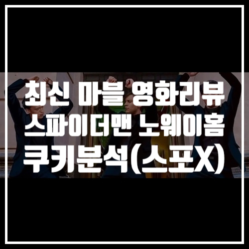 최신 영화추천 마블영화 스파이더맨: 노웨이홈 영화리뷰와 후기 (쿠키몇개?)