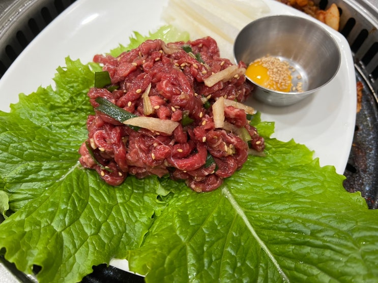 [평택비전동맛집 단골식당] 삼겹살 & 갈비 & 육회 조합 꿀~~