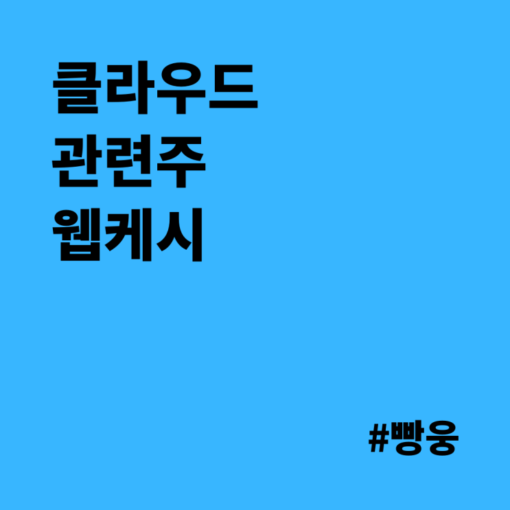  클라우드 관련주 - 웹케시, 들여다보면 매력적일 수밖에.