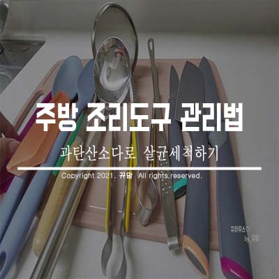  과탄산소다 활용한 주방도구 관리법