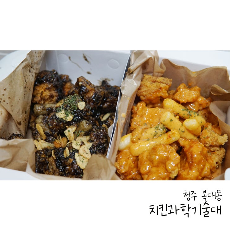  청주치킨 치킨과학기술대 다크갈릭학과 레드마요학과