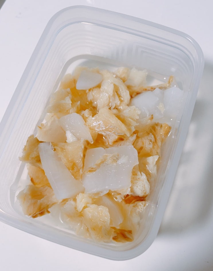  강아지 황태국 끓여 냉동보관하기