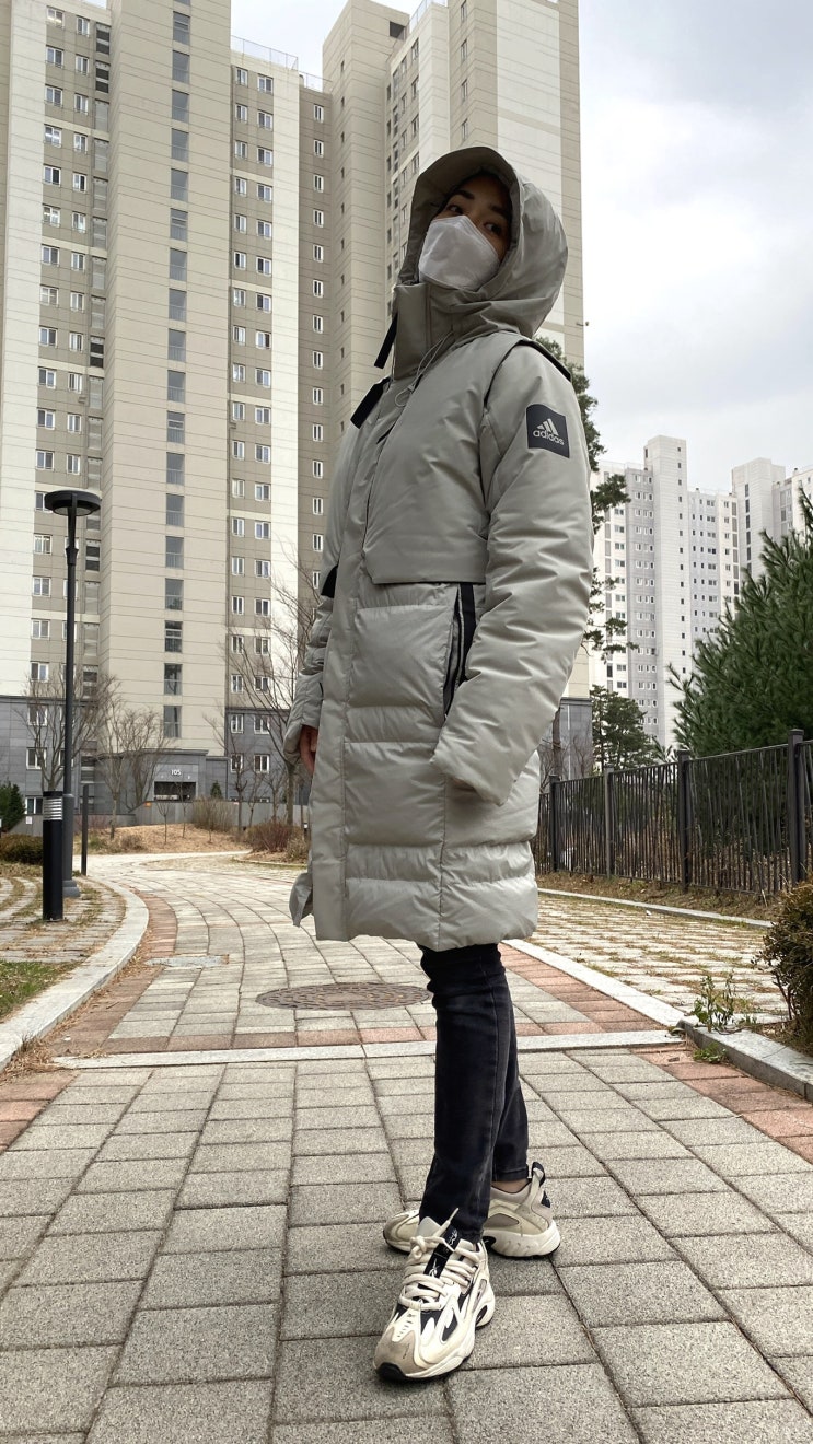  아디다스 마이쉘터 콜드레디 롱패딩 추천, FT2430 메트그레이/화이트 후기