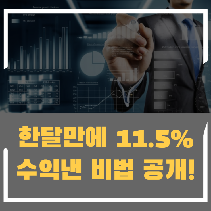  한국투자증권 미니스탁으로 한 달 만에 수익률 11.5%대공개!