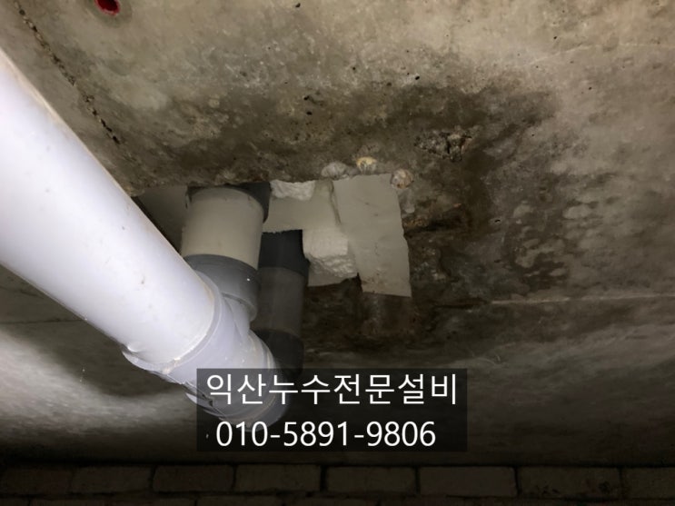  화장실 천장에서 물이 떨어지는 익산누수