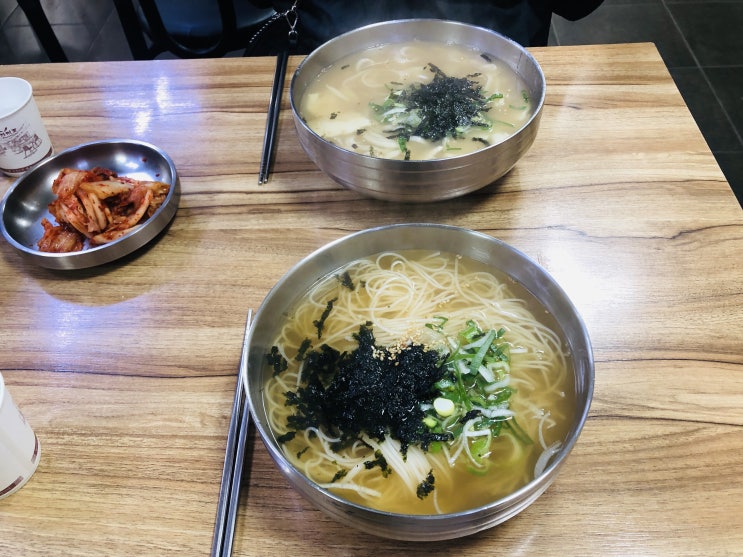 인천 모래내시장 손칼국수 수제비 잔치국수 3000원