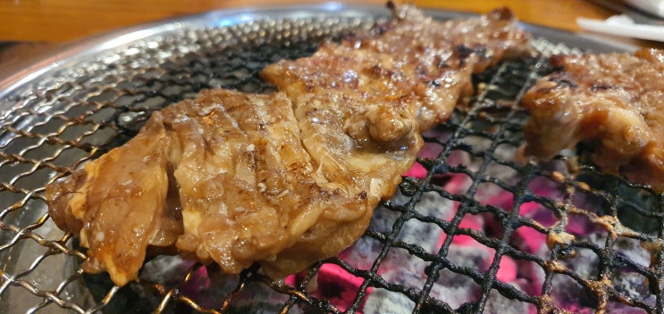 신촌역 맛집 고기랑 참숯갈비에서 신촌 갈비에 냉면 한그릇 하는 저녁